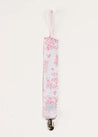 Audrey Toile Dummy Clip in Pink ACCESSORIES from Pepa London US