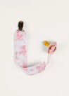 Audrey Toile Dummy Clip in Pink ACCESSORIES from Pepa London US