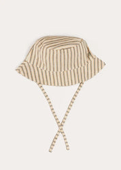 Holland Striped Sun Hat in Green (XS-M) ACCESSORIES from Pepa London US