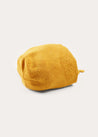 Openwork Cotton Knitted Bonnet in Mustard (S-L) BONNETS from Pepa London US