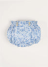 Charlotte Floral Button Detail Bloomers in Blue (1mth-2yrs) BLOOMER from Pepa London US