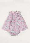 Eloise Floral Sleeveless Dress With Bloomers in Pink (3mths-3yrs) DRESSES from Pepa London US