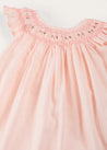 Hand Smocked Sleeveless Dress With Bloomers in Pink (1-12mths) DRESSES from Pepa London US