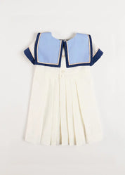 The Royal Mariner Dress in White (2-10yrs) Dresses from Pepa London US