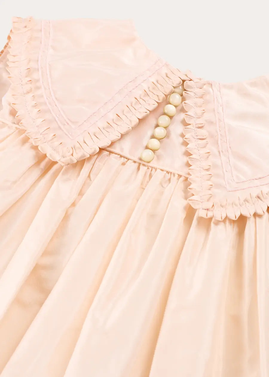 The Royal Silk Dress in Rose (4-10yrs) Dresses from Pepa London US