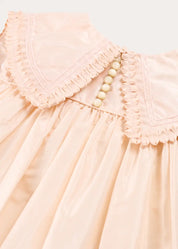 The Royal Silk Dress in Rose (4-10yrs) Dresses from Pepa London US