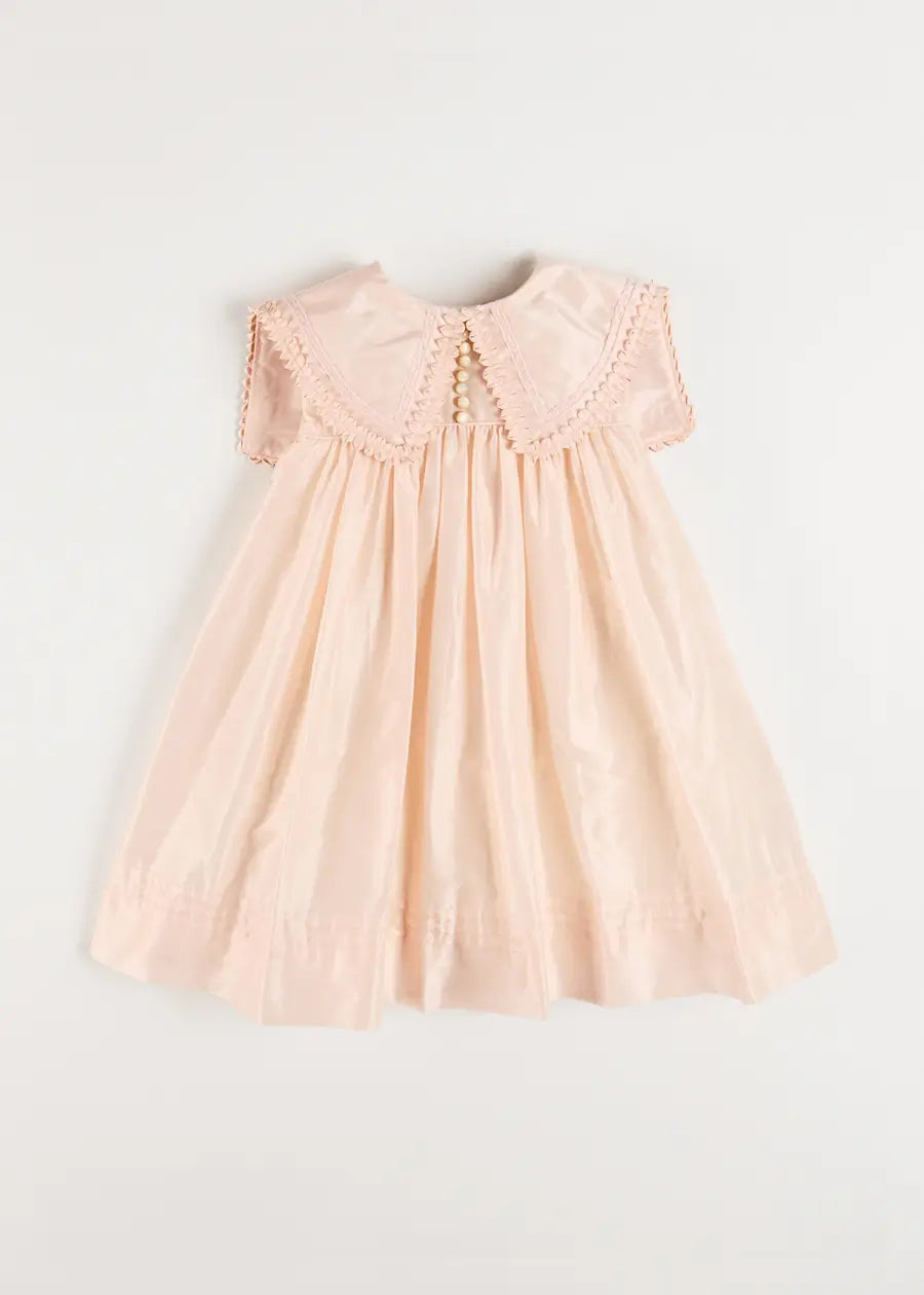 The Royal Silk Dress in Rose (4-10yrs) Dresses from Pepa London US