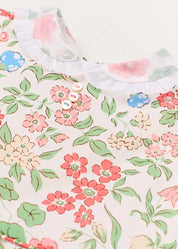 The Royal Floral Dress with Bloomers in Cream Made with Liberty Fabric (6mths-3yrs) Dresses from Pepa London US