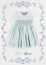 The Regency Floral Organza Dress in Green (2-10yrs) PRE-ORDER Dresses from Pepa London US