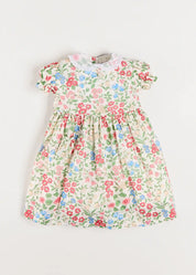 The Royal Floral Dress in Cream Made with Liberty Fabric (4-10yrs) Dresses from Pepa London US