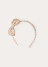 Mabel Floral Hairband in Coral HAIR ACCESSORIES from Pepa London US