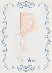 The Royal Silk Bonnet in Rose (S-M) Bonnets from Pepa London US