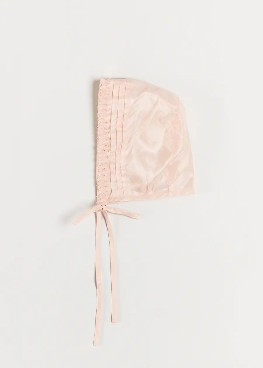 The Royal Silk Bonnet in Rose (S-M) Bonnets from Pepa London US