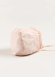 The Royal Silk Bonnet in Rose (S-M) Bonnets from Pepa London US
