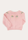 Strawberry Embroidery Cardigan in Pink (12mths-6yrs) KNITWEAR from Pepa London US