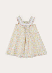 Clara Floral Frill Trim Night Dress in Green (18mths-10yrs) NIGHTWEAR from Pepa London US