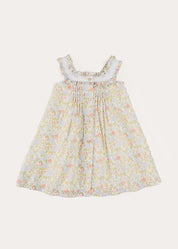Clara Floral Frill Trim Night Dress in Green (18mths-10yrs) NIGHTWEAR from Pepa London US