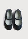 Leather Mary Jane Shoes in Navy (24-35EU) SHOES from Pepa London US