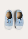 Canvas Plimsols in Blue (20-35EU) SHOES from Pepa London US