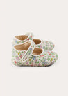 Cordelia Liberty Floral Mary Jane Pram Shoes in Pink (17-20EU) SHOES from Pepa London US