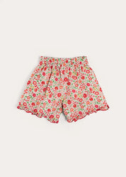 Margot Floral Shorts in Red Made with Liberty Fabric (18m-12yrs) SHORTS from Pepa London US