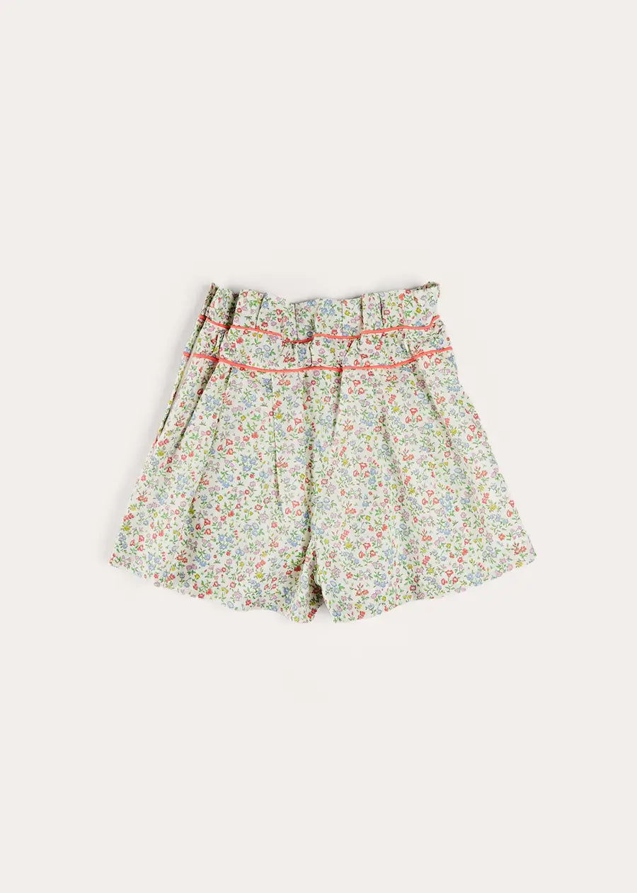 Cordelia Floral Shorts in Pink Made with Liberty Fabric (4-10yrs) SHORTS from Pepa London US