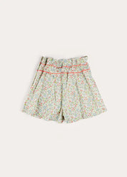 Cordelia Floral Shorts in Pink Made with Liberty Fabric (4-10yrs) SHORTS from Pepa London US