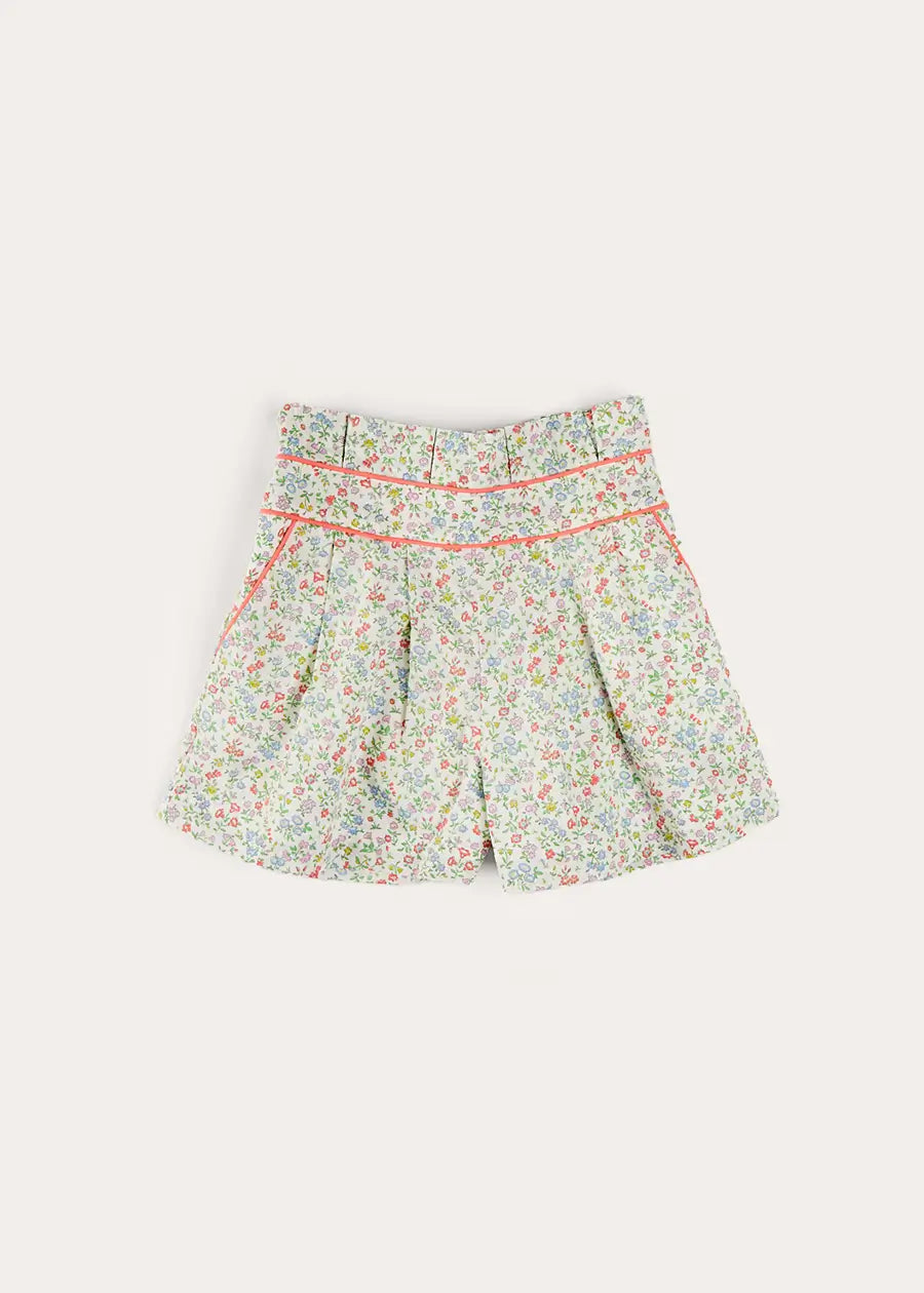 Cordelia Floral Shorts in Pink Made with Liberty Fabric (4-10yrs) SHORTS from Pepa London US