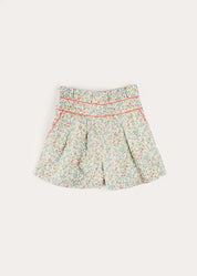 Cordelia Floral Shorts in Pink Made with Liberty Fabric (4-10yrs) SHORTS from Pepa London US