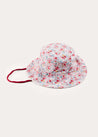 Louisa Floral Beach Hat in Pink (S-M) ACCESSORIES from Pepa London US