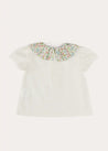 Cordelia Floral Collar Top in Pink Made with Liberty Fabric TOPS & BODYSUITS from Pepa London US