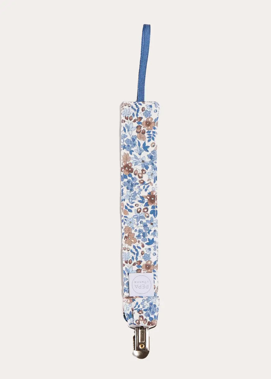 Beatrice Floral Dummy Clip Dummy Clip in Blue (OS) Accessories from Pepa London US