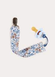 Beatrice Floral Dummy Clip Dummy Clip in Blue (OS) Accessories from Pepa London US