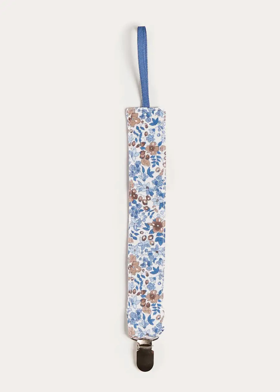 Beatrice Floral Dummy Clip Dummy Clip in Blue (OS) Accessories from Pepa London US
