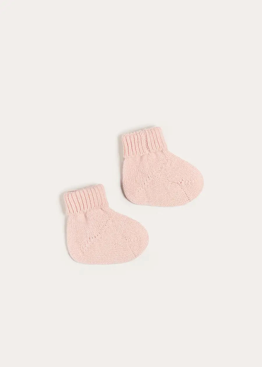 Cashmere Sock Booties in Pink (XS-L) Shoes from Pepa London US