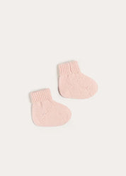 Cashmere Sock Booties in Pink (XS-L) Shoes from Pepa London US