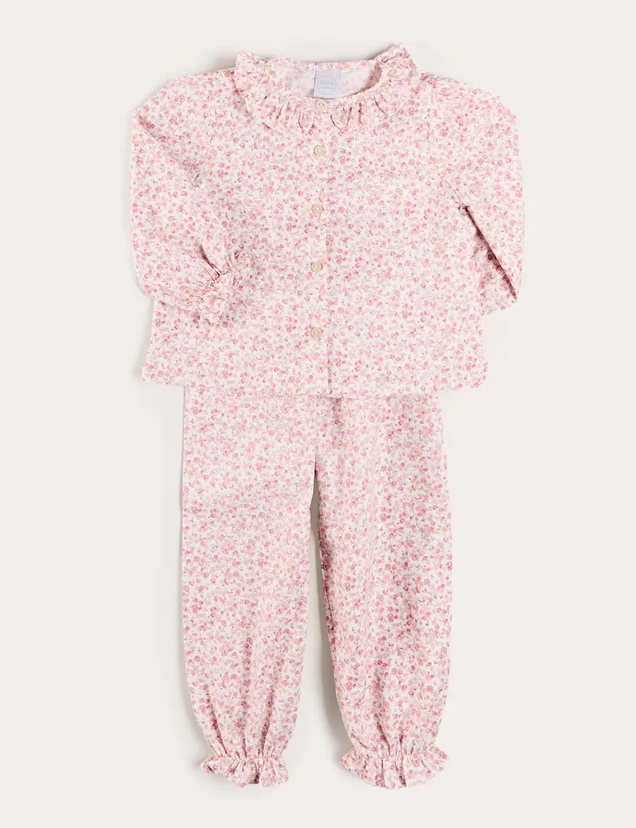 Jane Floral Pyjamas in Pink (18mths-10yrs) Nightwear from Pepa London US