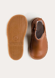 Leather Chelsea Boots In Brown (24-34EU) SHOES from Pepa London US