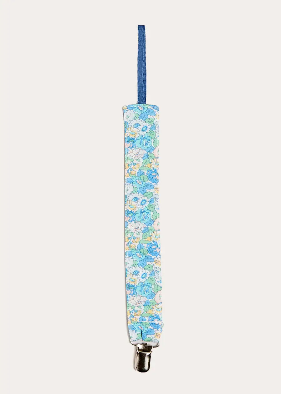 Leontyne Floral Dummy Clip in Blue Made with Liberty Fabric Accessories from Pepa London US