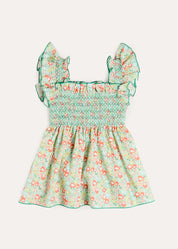 Mabel Floral Blouse in Green (2-12yrs) BLOUSES from Pepa London US