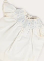 Butterfly Embroidered Lace Detail Cap Sleeve Blouse in White (18mths-10yrs) BLOUSES from Pepa London US