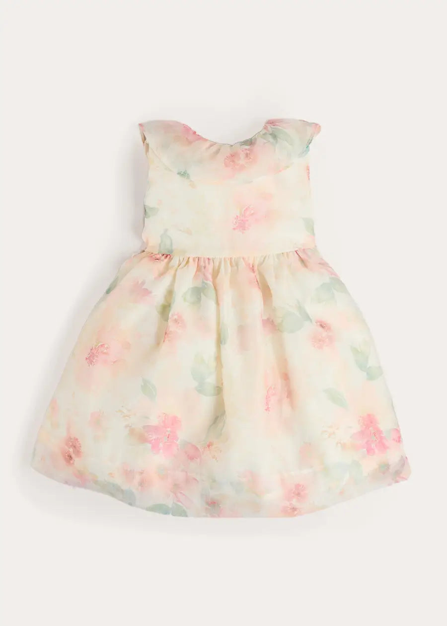 Lillie Floral Sleeveless Dress in Pink (18mths-12yrs) Dresses from Pepa London