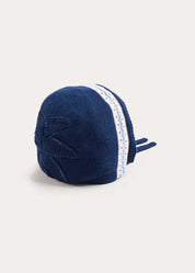Fair Isle Bonnet in Navy (S-L) Bonnets from Pepa London US