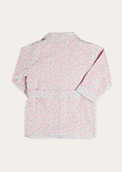 Harriet Floral Light Weight Dressing Gown in Pink (2- 10yrs) Nightwear from Pepa London US