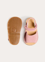 Open Toe Suede Sandals in Pink (21-30EU) Shoes from Pepa London