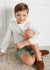 Pocket Detail Shorts With Turn-Ups in Green (4-10yrs) Shorts  from Pepa London US