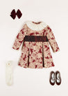 Eleanor Floral Gift Set in Burgundy Look from Pepa London US