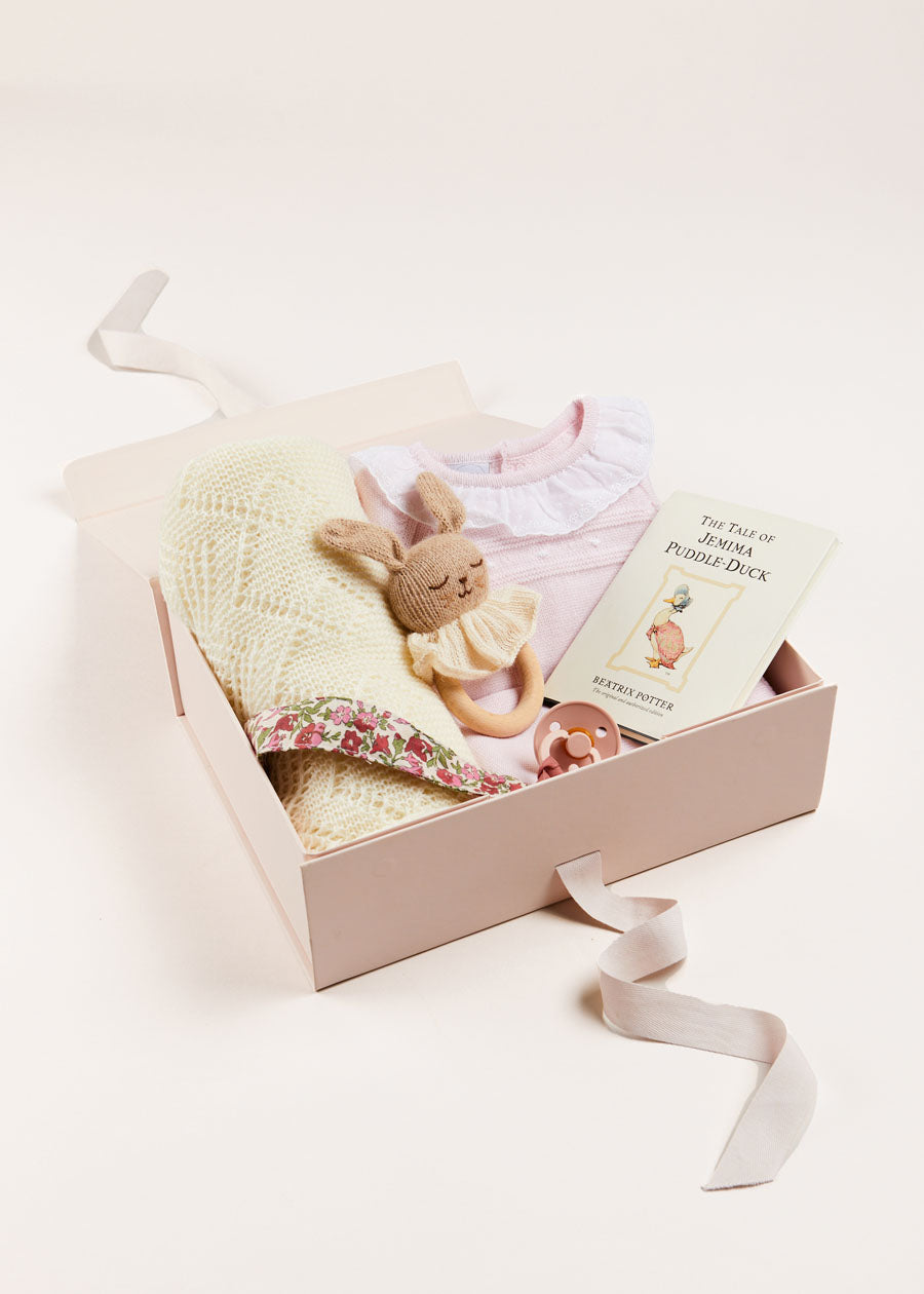 Dot Detail Knitted Gift Set in Pink LOOK from Pepa London US