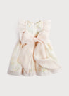 Organza Botanical Print Dress in Pink (2-10yrs) Dresses  from Pepa London US