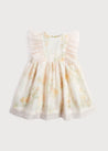 Organza Botanical Print Dress in Pink (2-10yrs) Dresses  from Pepa London US